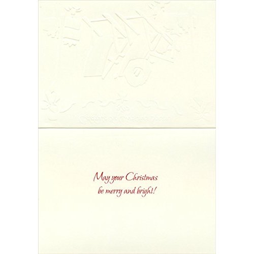 Designer Greetings Beach Chairs and Garland Box of 18 Warm Weather Christmas Cards