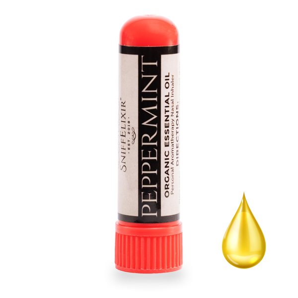 Peppermint Essential Oil Nasal Inhaler Stick for Headache, Migraine Relief, Motion Sickness, Nausea, Focus, Energy, Sinus Allergy - Easter Basket Stuffer
