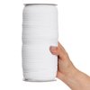 Juvale 109 Yards White 1/2 Inch Elastic Band for Sewing Clothes, Stretch Knit Bands for DIY Arts and Crafts, Tailoring, Clothing Garment Repair, Kitting Supplies (0.5 Inches Wide)