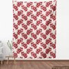 Ambesonne Floral Fabric by The Yard, Japanese Culture Cherry Blossom Coming of The Spring Birth of The Nature, Decorative Fabric for Upholstery and Home Accents, 1 Yard, Cream Pink