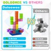 Doloowee 50 PCS Magnetic Blocks, Magnetic Building Toys Translucent Magnetic Building Blocks for Kids Ages 3-8, STEM Preschool Toys Montessori Sensory Magnet Toys for 3 4 5 6 Years Old Boys Girls