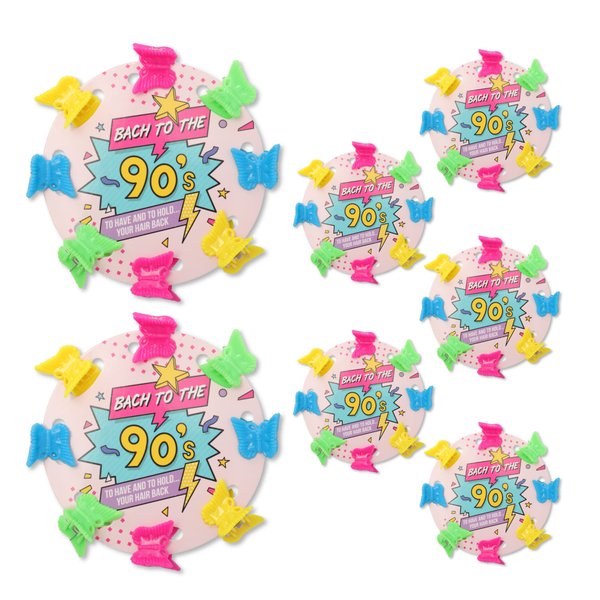 Bach to the 90s Bachelorette Party Favors (7 pack) 90s Bachelorette Party Neon Butterfly Clips I 90s Bachelorette Party Supplies