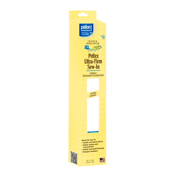 Pellon Ultra-Firm Sew stabilizer, 1 Pack, White