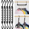 HOUSE DAY Closet Organizers and Storage, Magic Space Saving Hangers, Multi Hanger Closet Organizer with 7 V-Shaped Groove, College Dorm Room Essentials, Closet Storage Organization for Wardrobe