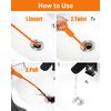 Oanie 6 Pack 25 Inch Drain Clog Remover Tool, Drain Hari Cleaner Tool, Hair Cather Shower Drain Tool, Drain Auger Hair Cleaning Tool for Shower Kitchen Sink Bath Tub Bathroom, Sink Snake Hair Remover