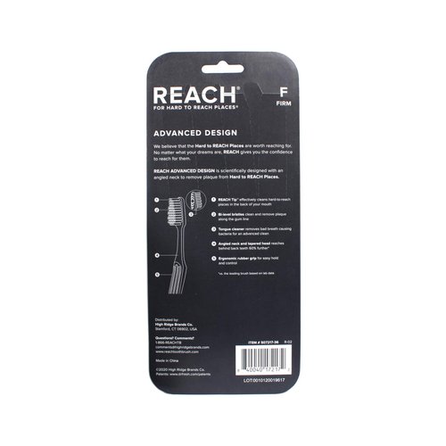 REACH Advanced Design Adult Toothbrush, Firm, 7 Count