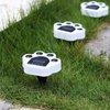 4Pack Paw Print Solar Lights Color Changing Solar Paw Print Lights Outdoor Waterproof, Dog Paw Solar Ground Lights Garden Lawn Landscape Path Lights Dog Print Cat Bear Paw Animal Footprint Yard Lights