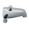 EZ-FLO 5-1/4 Inch Zinc Bath Tub Diverter Spout with Side Outlet, Chrome, 15087