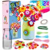 YOFUN Flower Craft Kit for Kids - Make Your Own Flower Bouquet with Buttons and Felt Flowers, Vase Art Toy & Craft Project for Children, DIY Activity Gift for Boys & Girls Age 4 5 6 7 8 9 Year Old