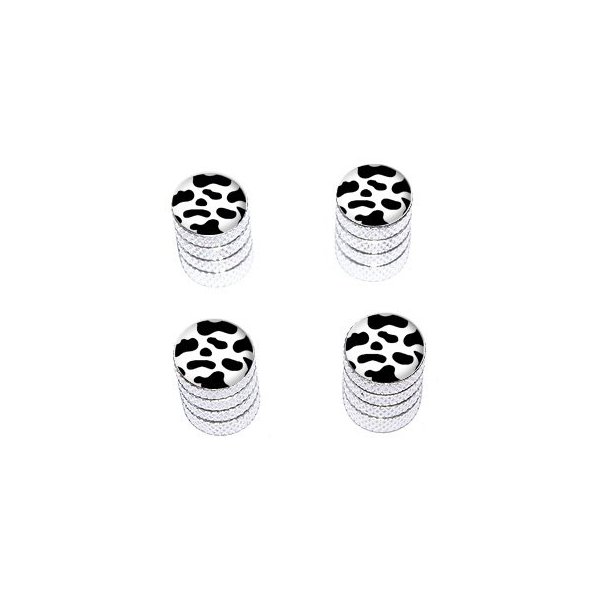 Cow Print - Tire Rim Wheel Valve Stem Caps - Aluminum