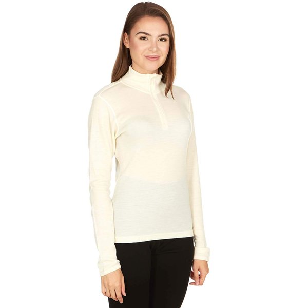 Minus33 Merino Wool Sequoia Women's Midweight 1/4 Zip Cream XS