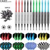 CareGames Soft Darts Set 12Packs with 4 Colors Plastic Shafts,Extra Flights,Points and Flight Protectors