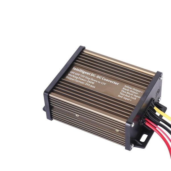 Replacement FOR 20 Amp Golf Cart Voltage Reducer (48v to 12v) - 240 Watts Dual Power Source Mod-D8K-9035
