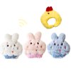 CECE PAW Interactive Dog Toys, 4 Set Cute Bunny Cake Dog Birthday Gifts, Squeaky Plush Dog Snuffle Toys, Puppy, Small, and Medium Dogs