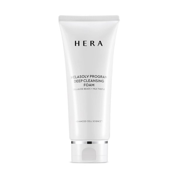 HERA Foaming Facial Cleanser – Professional Deep Cleansing Foam with Cellulose Beads and Milk Thistle – Antioxidant and Hydrating Foam Cleanser – For Bright and Soft Skin – 6.6 Ounce by Amorepacific