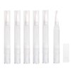 6 Pcs 3ml Transparent Empty Twist Pens with Brush Tip Nail Oil Pen Cosmetic Lip Gloss Container Applicators Eyelash Growth Liquid Tube