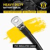 Spartan Power Battery Cable 1 Foot or 12 Inch 4 Gauge AWG Wire Set 5/16" M8