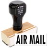 Common Office Stamp - Large Air Mail Rubber Stamp with Durable Wood Handle, 7/8 x 2-1/4 - Ideal for Warehouse Clerks, Quality Stamping Solution for Efficient Office Work, Easy to Use