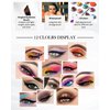 LYSdefeu Waterproof Orange Matte Gel Eyeliner & Eyebrow Pen, 12 Color Options, Creamy Texture, Long Lasting, Safe Ingredients
