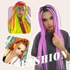 Jumbo Braids Box Braids Braiding Hair Extensions For Braiding Kanekalon Color Extensions for Braids,3 Pcs,24" Purple.