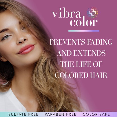 Brocato Vibracolor Color Last Shampoo: Color Safe Shampoo for Color Treated Hair - Prevents Fading and Extends the Life and Brilliance of Colored Hair - Contains No Sulfate or Parabens - 3 Oz