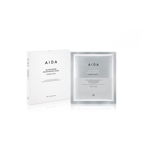 AIDA Glutathione Brightening Mask Toning Effect Gel Mask Pack (1.34oz X 4sheets)