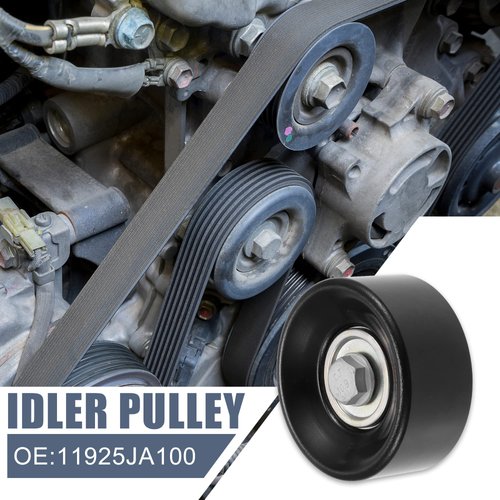 X AUTOHAUX 11925JA100 Car Accessory Drive Belt Idler Pulley Deflection Guide Pulley for Nissan Altima L32 2006-2012 for Nissan Elgrand E52 2010