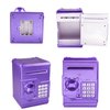 HUSAN Piggy Banks for Kids, Electronic Password Code Money Banks ATM Banks Box Coin Bank for Children Boys and Girls (Purple Gold)