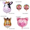 36pcs Farm Themed Party Supplies,Include Farm Animals Centerpieces Farm Background Cloth and Foil Latex Balloons, Indoor and Outdoor Farm Animals 3D Table Decorations