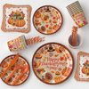 Thanksgiving Party Decorations，Happy Thanksgiving Plates and Cups Napkins,Thanksgiving Party Decorations supplies, Happy Thanksgiving Banner Decorations party supplies (happy thanksgiving Plates Cups)
