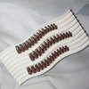 48 Almond Nails Dark Brown Press On Nails Almond Shaped,Xcreando Acrylic Nails Glue on Nails Medium,Medium Length Stick on Nails Press ons Fake Gel Nails,False Nails for Women in 48 PCS