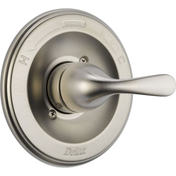Delta Faucet Classic 13 Series Single-Function Shower Valve Trim Kit, Shower Handle, Valve Trim Kit Brushed Nickel, Delta Shower Trim Kit, Stainless T13020-SS (Valve Not Included)