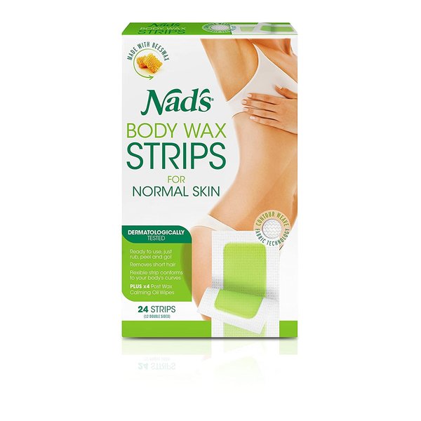 Nads Hair Removal Strips 24 Count For Body (3 Pack)