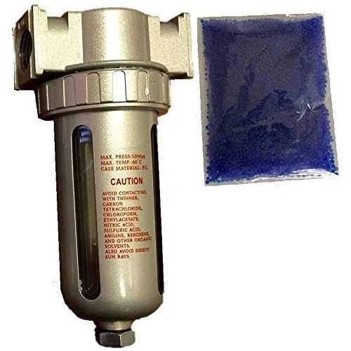 1/2" Compressed Air In Line Filter Desiccant Dryer Moisture Water Separator New