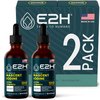E2H Vegan Liquid Iodine - Thyroid Support and Cognitive Function - Boost Your Metabolism and Energy Levels - Vegan - Non-GMO (2 Bottles)