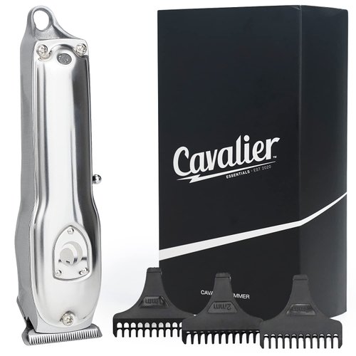 Cavalier Hair Trimmer for Men - Electric Rechargeable Haircutting, Beard Grooming Kit | Professional Barber Clippers for Cutting and Styling | Up to 300 min Battery