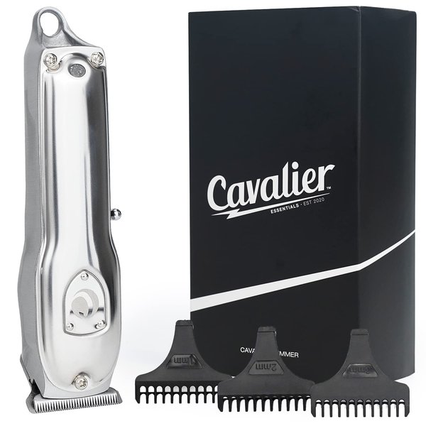 Cavalier Hair Trimmer for Men - Electric Rechargeable Haircutting, Beard Grooming Kit | Professional Barber Clippers for Cutting and Styling | Up to 300 min Battery