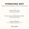 PATTERN Beauty by Tracee Ellis Ross Hydrating Mist w Avocado Oil for Curly Hair 3a-4c, 12 fl oz