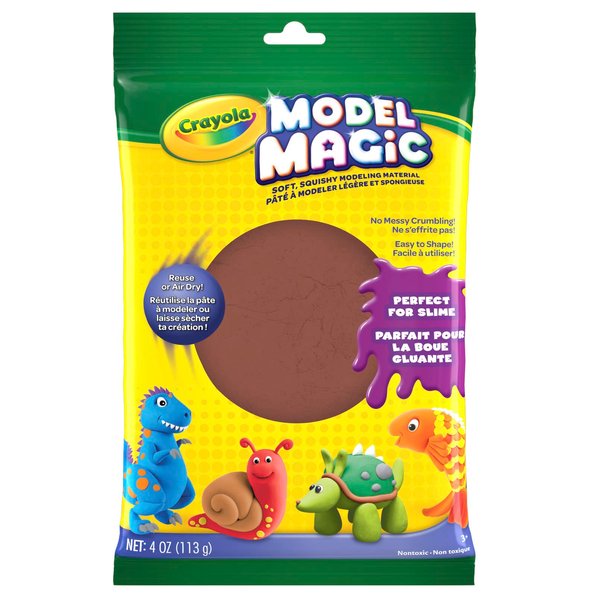 Crayola Model Magic 4-Ounce, Earth Tone, Modeling Clay Alternative