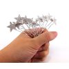 yueton 10pcs Bling Rhinestone Star Wedding Bridal Crystal Hair Pins Clips Women Headwear Hair Accessories