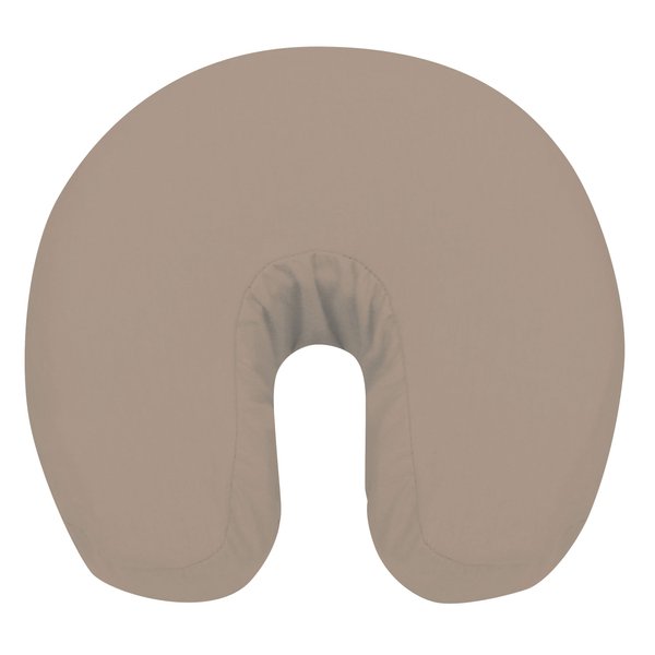 Microfiber Face Rest Cover by NRG - Premium Microfiber Massage Table Head Rest Covers - 100% Double Brushed Polyester - Lightweight, Soft as Silk - Wrinkle Resistant - 13" x 13" x 6" - Color Natural
