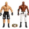 Mattel WWE Championship Showdown 2-Pack Action Figures & Accessory, Series #16 Brock Lesnar vs Bobby Lashley Collectible Set, 6-inch