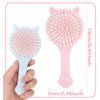 Cute Cat Shape Hair Brush Set, Air Cushion Comb Wet and Dry Detangler Brush for Women Girls Kids Toddler Cute Paddle Detangling Comb for Curly Thick Wavy Thin Hair