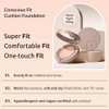 MOONSHOT KOREA Conscious Fit Cushion Foundation Flawless Coverage, Dewy Finish, Easy Application for All Skin Types (Cosmic Latte, 17N)