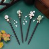 Beaupretty 4pcs Chinese Hair Sticks Wooden Hair Stick Flower Hair Chopsticks Chinese Hairpin Traditional Hair Sticks for Women