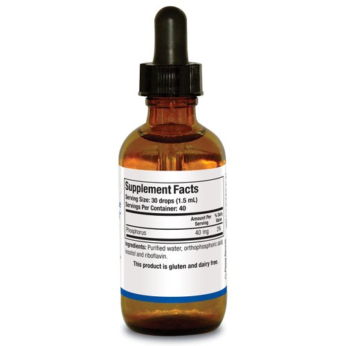 Biotics Research Super Phosphozyme Liquid™– Phosphorous in Liquid, Electrolytes. Healthy Bones and Teeth, Protein Production, Energy Support. 4mg/Drop. 2 Fl Oz