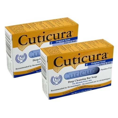 Cuticura Medicated Anti-Bacterial Bar Soap Original 3oz (2 Pack)