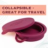 Pixie’s Public Restroom Menstrual Cup Wash Case 12oz - Collapsible Cleaner Container to Clean Your Menstrual Disc & Period Cup - Microwavable Friendly - Foldable for Travel - Sterilizer Case Holder
