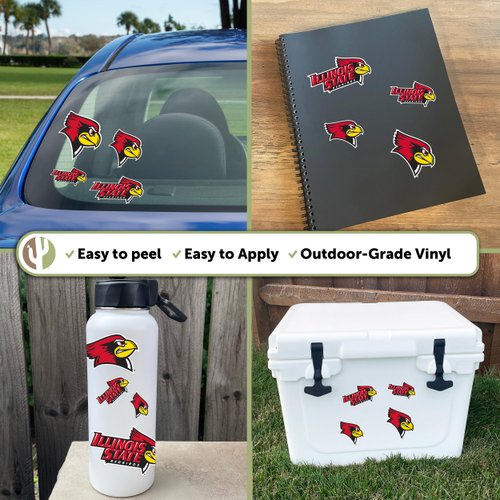 Desert Cactus Illinois State University Stickers Redbirds ISU Vinyl Decals Laptop Water Bottle Car Scrapbook11.42x8.94 T1 (Type 1-1)