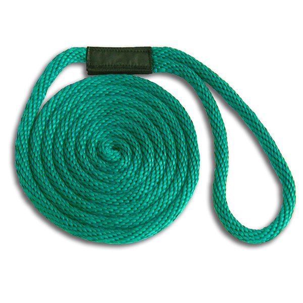 Mad Dog Products Solid Braid Nylon Dock Line - Teal, 5/8" x 20'